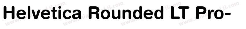 Helvetica Rounded LT Pro字体转换